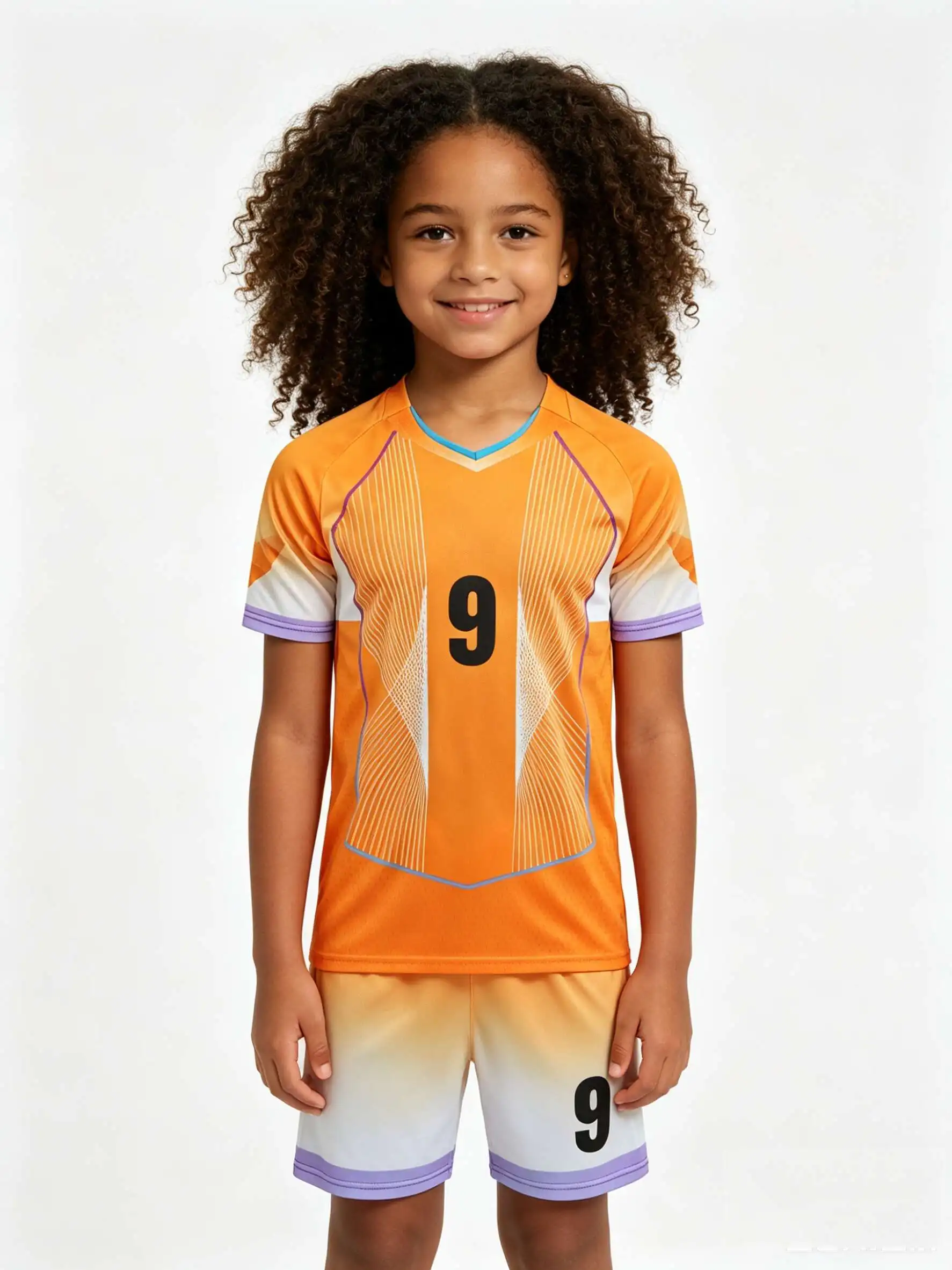 Unisex Blank Soccer Jersey Set, Kids Adults Training Sportswear, Customizable for School Team Running Activities