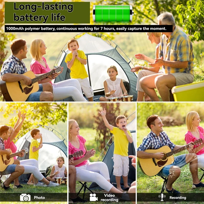 T82C Hot Sale-Wifi Mini Camera 4K HD Digital Video Recorder 180° Rotatable Lens Portable Action Camera Recorder