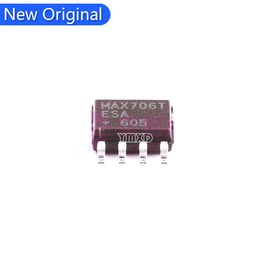 5Pcs/LOTOriginal genuine MAX706TESA+T SOP-8 3V voltage monitoring low-cost µ P monitoring circuit chip In Stock In Stock