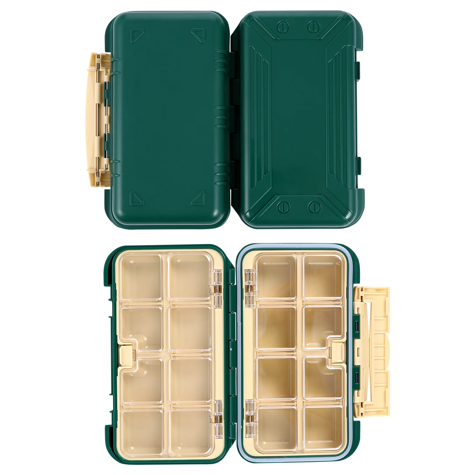 

16 Compartment Waterproof Fishing ABS PP Large Capacity Bait Organizer Double Side Storage Lure Hooks Case Fishing
