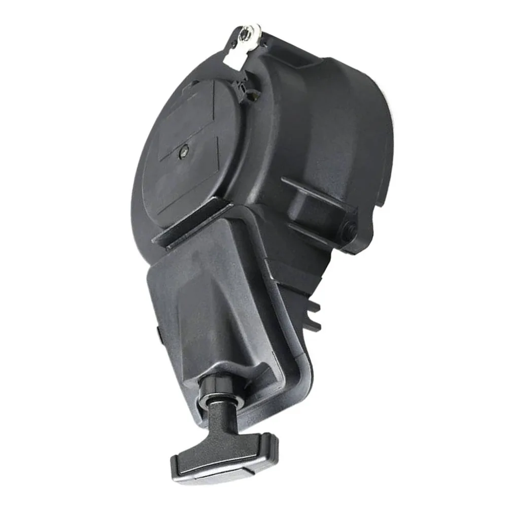 Pull-cord Starter Black Recoil Pull Starter Heat-resistant Material Pressure-resistant Design ABS Construction