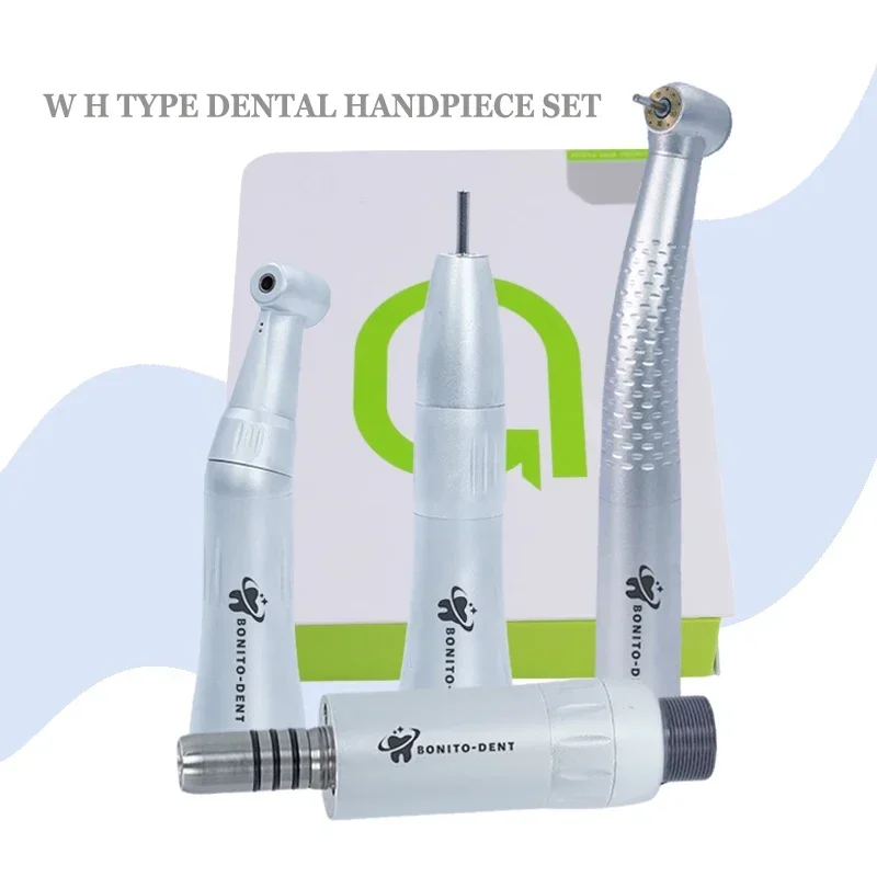 

WH den tal handp ieces Set 5 LED Lamp Light High Speed Handpiece And E-type Inner Water Channel Low Speed Handpiece Kits 2/4 Hol