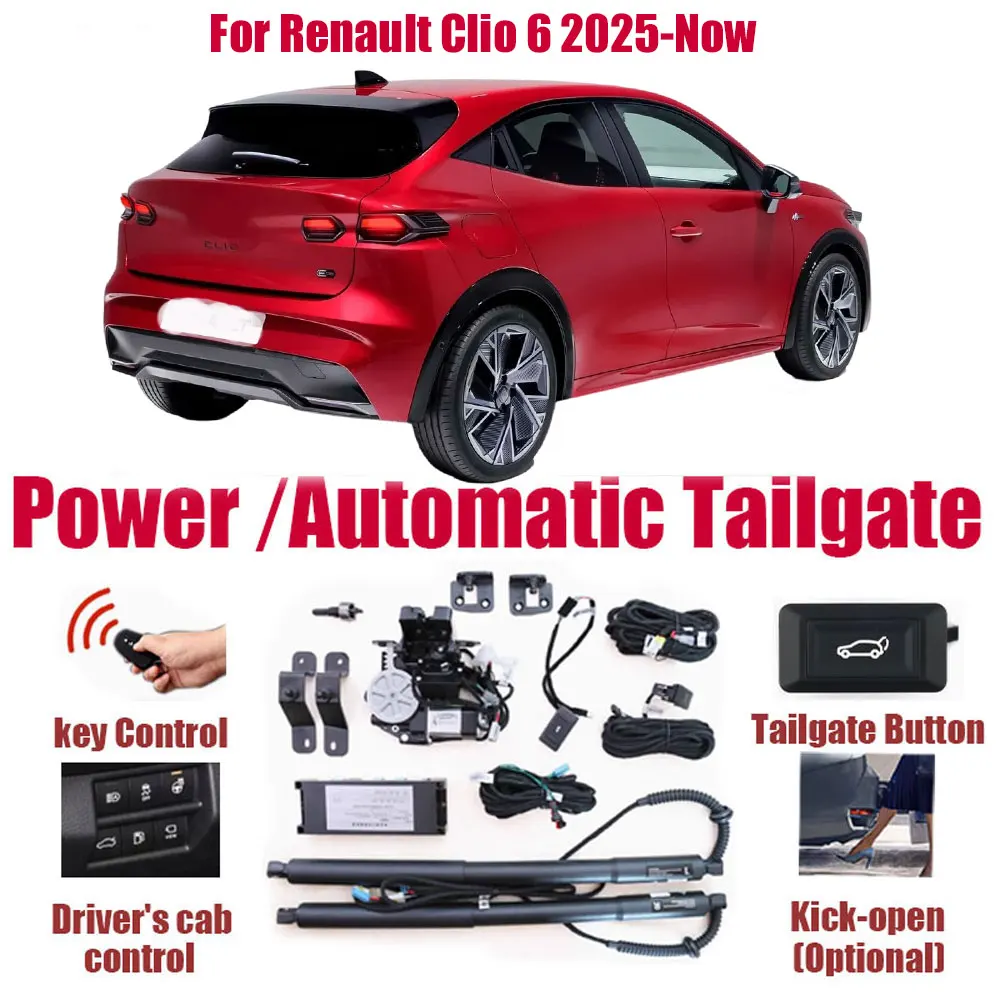 Kit de elevación automática para Renault Clio 6 2025-Actualidad, kit de apertura de maletero eléctrico, portón trasero eléctrico, kit de elevación de portón trasero, abridor de maletero