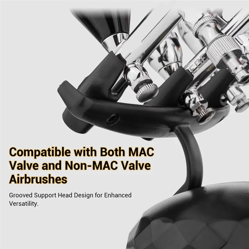 

AT21-Heavy-Duty Airbrush Holder For 3 Airbrushes - Durable, Black Support Stand For Airbrush Tools & Accessories