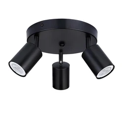 Ceiling Lamp LED Track Light for Bedroom Corridor Shop TOP Chandelier GU10 Bulb Replacement Lighting LED Spotlights Adjustable