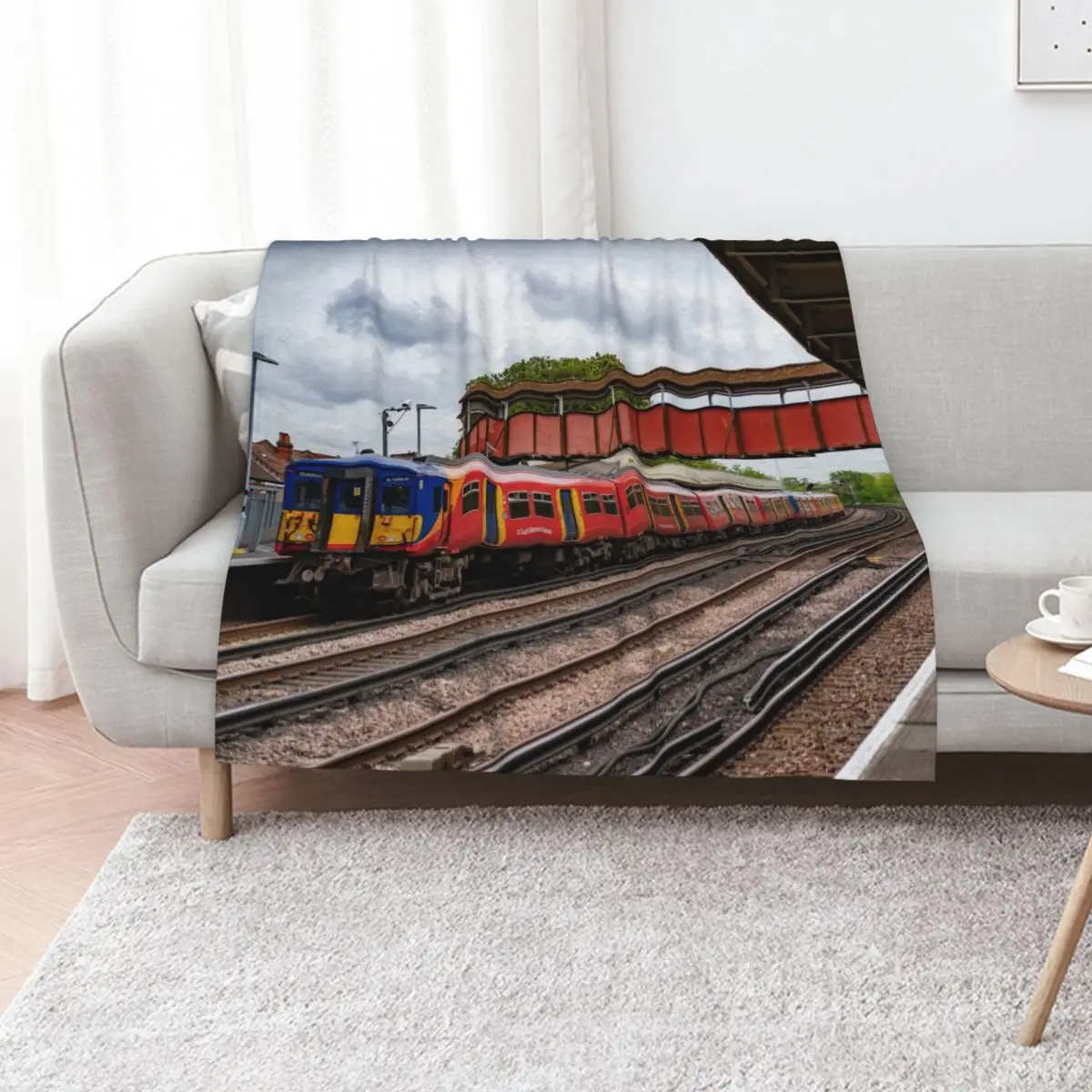 Class 455 EMU Throw Blanket Extra Large Throw Thermal valentine gift ideas Sofa Bed covers Decoratives Blankets