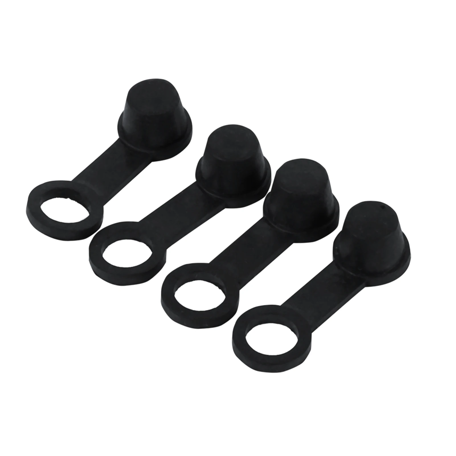 4pcs Black Rubber Brake Bleed Nipple Grease Cap Dust Cover 8mm Motorcycle Motorbike