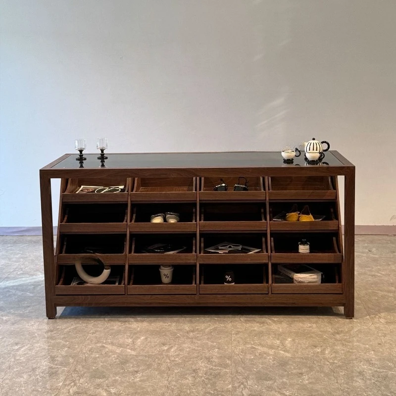 Clothing store Nakajima table display stand, medieval jewelry display cabinet locker