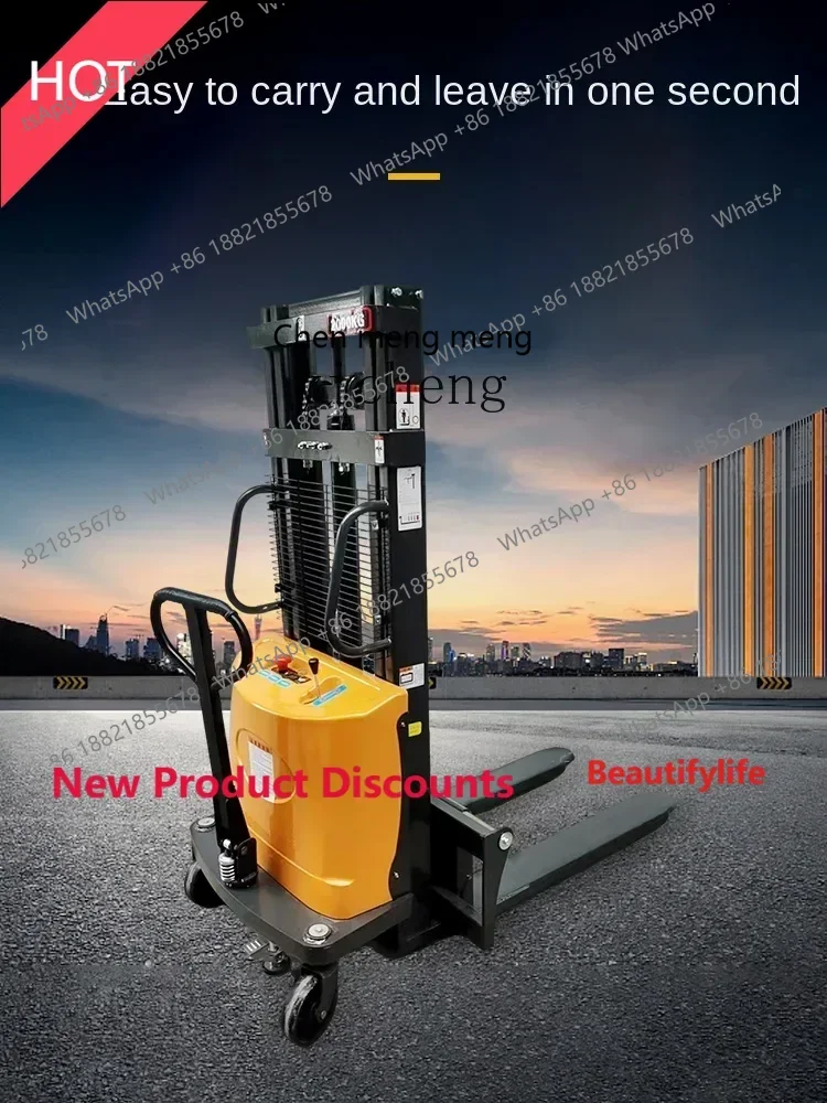 

Lhy E1001 ssL178 23 ZC Полуэлектрический вилочный погрузчик 1 тонна 2 тонны Электрический штабелер Маленький гидравлический лифт