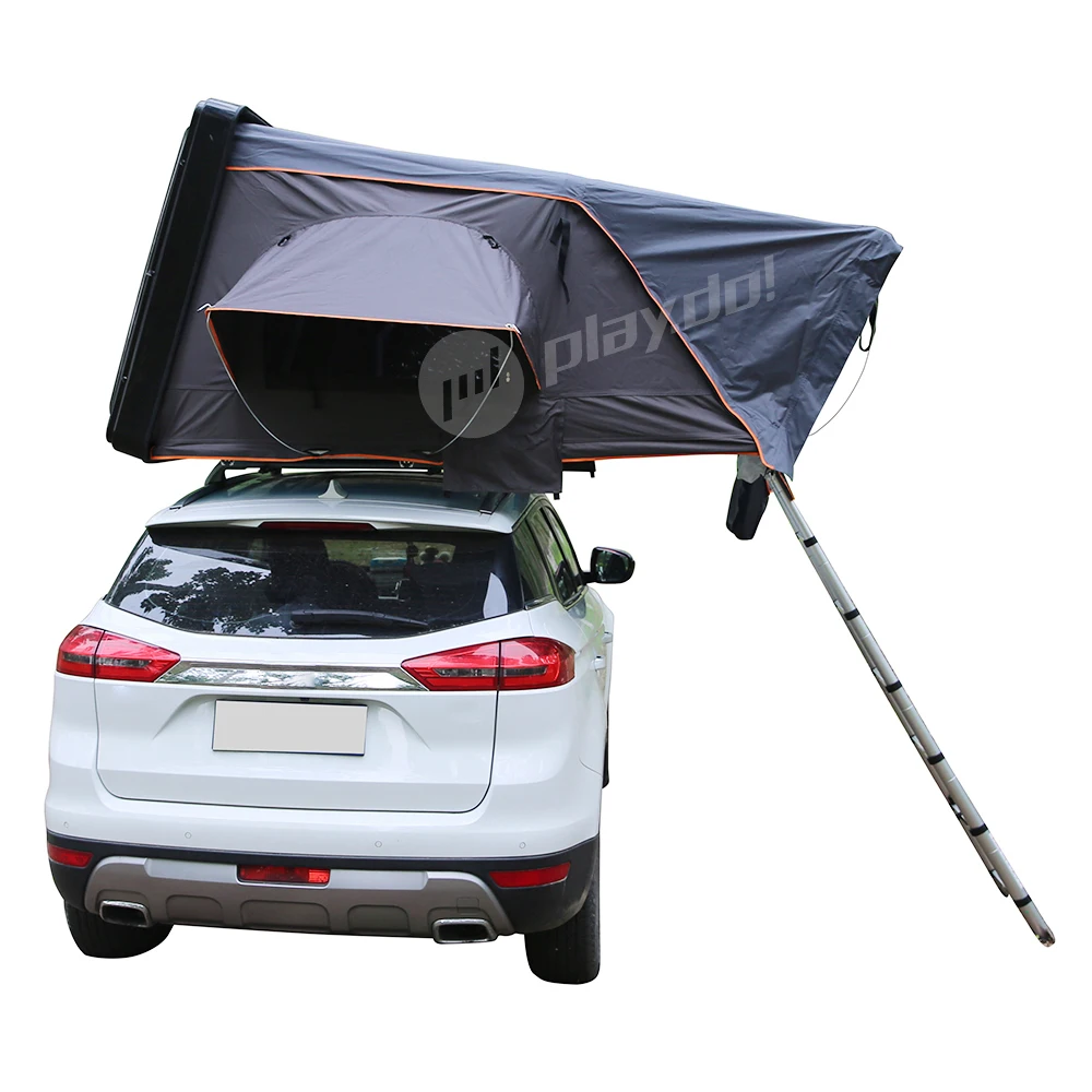 PlayDo ROC HardShell Overlander Roof Tent 4 Person Car Playdo   Camping Vertical   Top