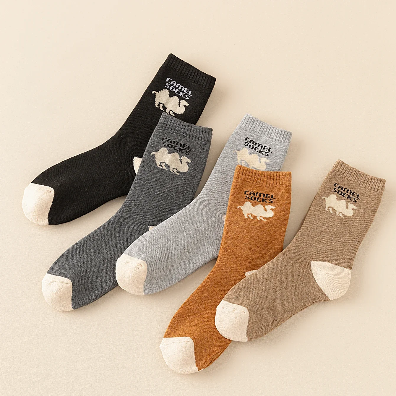 5 Pairs High Quality Winter Socks Men's Women's Outdoor Cold Resistant  Warm Thick Snow Boots Long  Socks Man Gift Sox 37-44