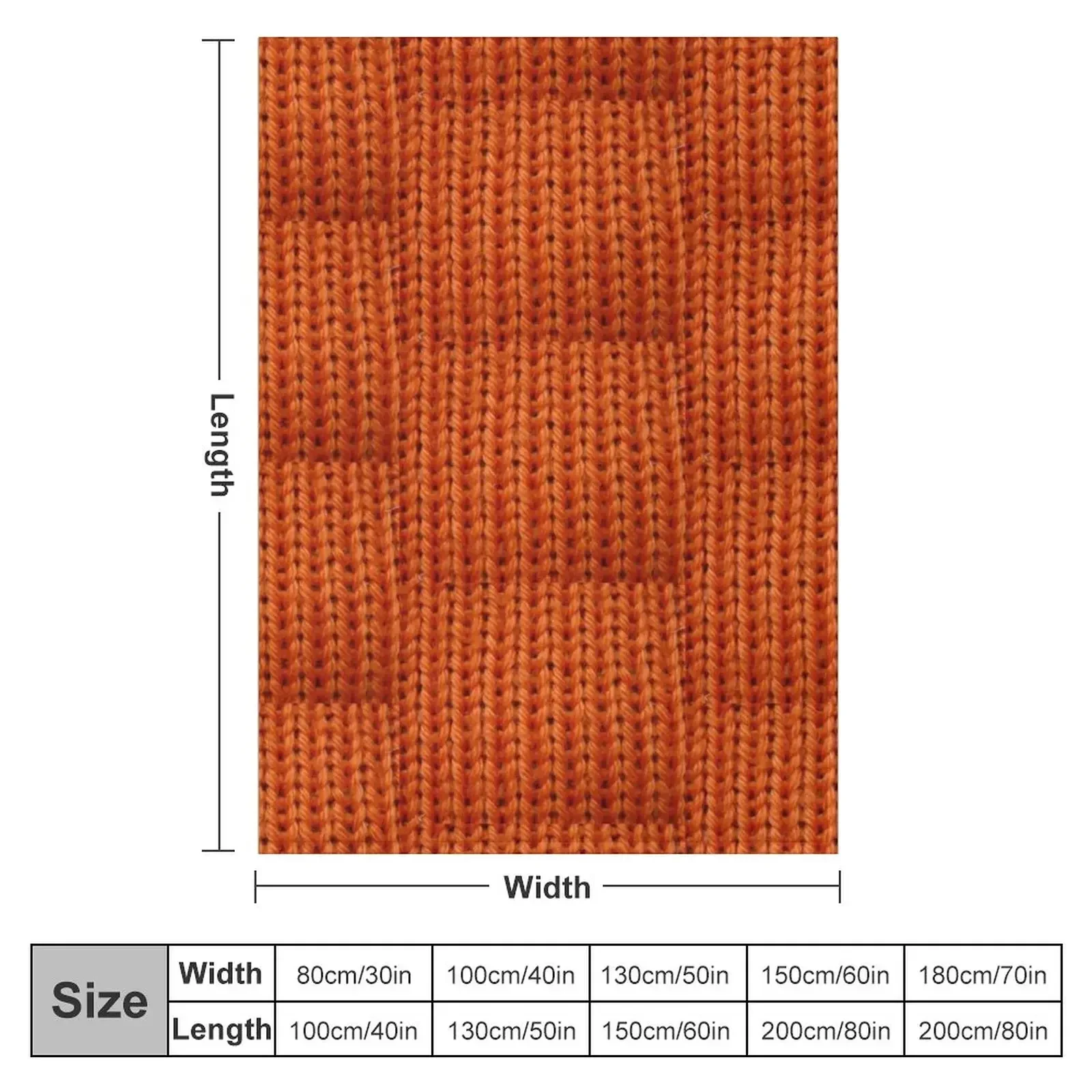 New Orange Chunky Knit Throw Blanket christmas gifts Bed Fashionable Blankets