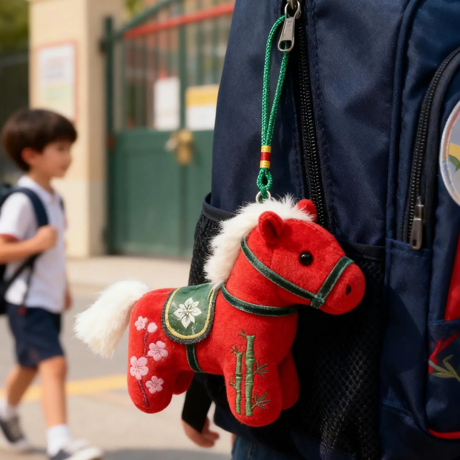 2026 中国の旧正月馬マスコットぬいぐるみバックパックペンダント中国の旧正月ぬいぐるみ馬子供ティーン大人ファッション