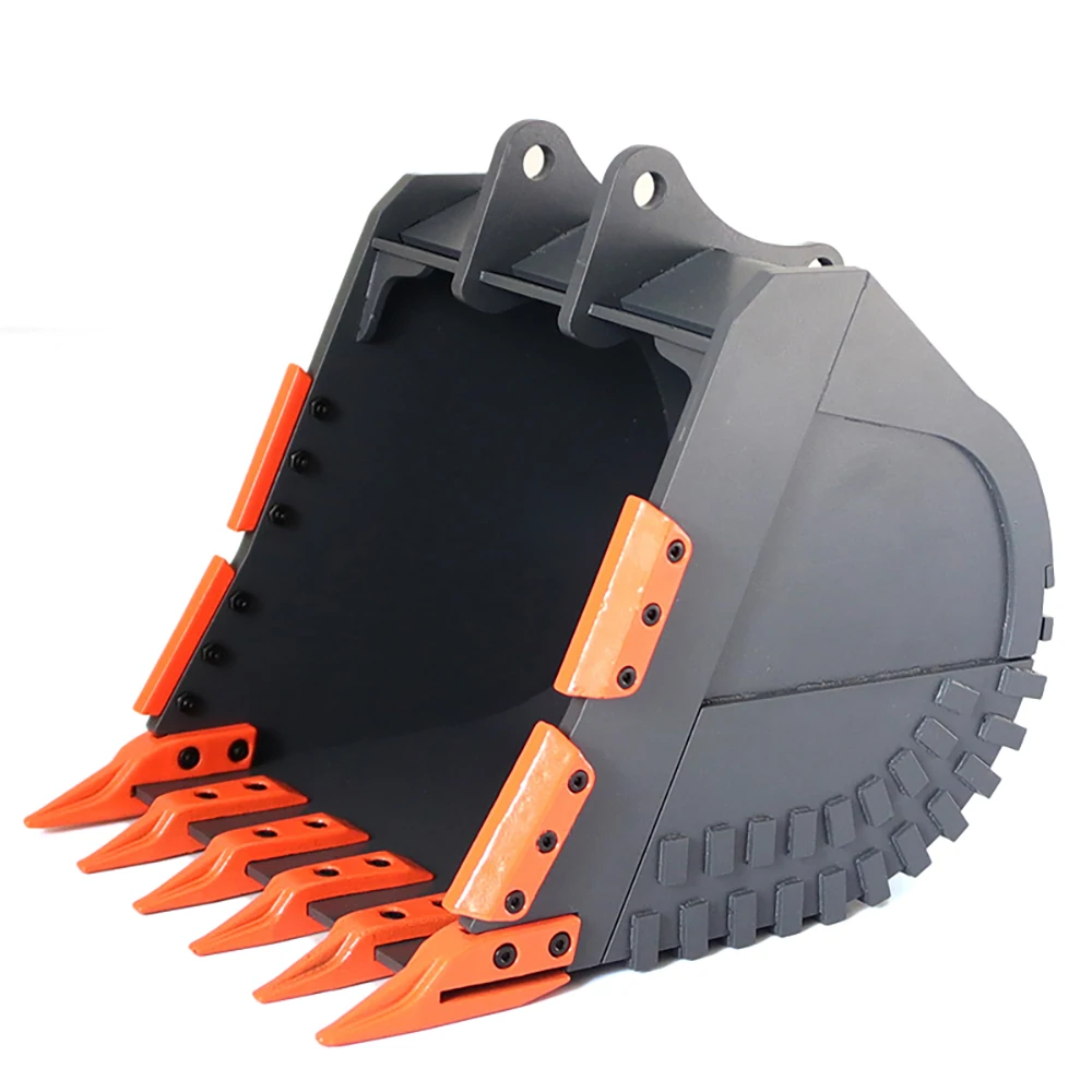 Metal Bucket Ripper Upgrade Parts for JDM V2 1/14 Hydraulic RC Excavator 360L Assembled DIY Model TH19672-SMT8