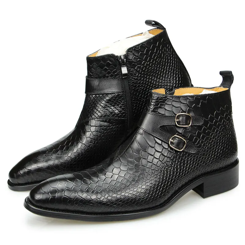 Yaolida Ankle Boots Red/Black 4