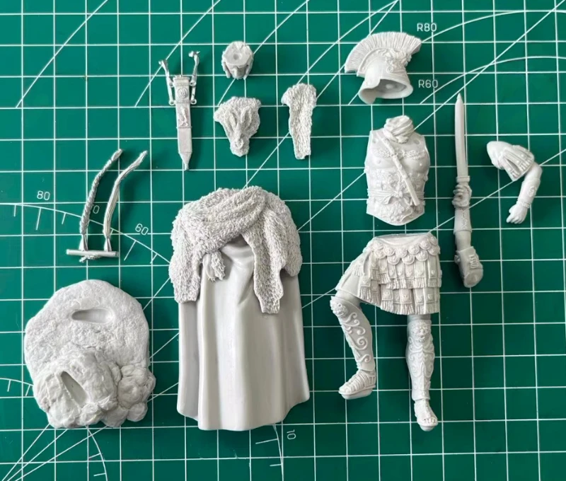 Kit de figurines en résine moulée sous pression, échelle 1/20, 90mm, artisanat général romain ancien, jouets miniatures, non assemblé, non peint, Diorama à faire soi-même