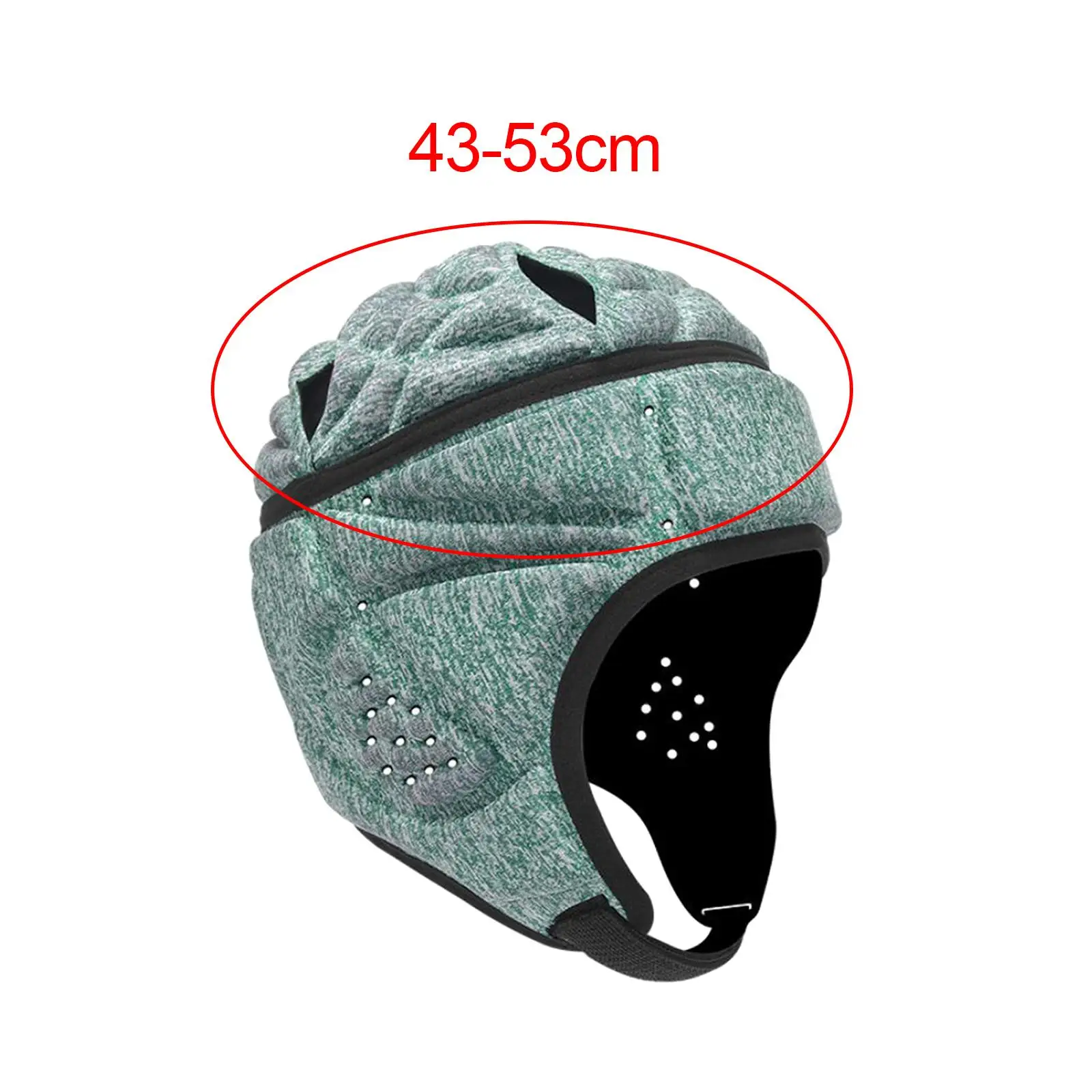 Kids Rugby Helmet Protective Gear Anti Collision Breathable Rugby Headgear for Soccer Children Playing Pitcher Training Youth