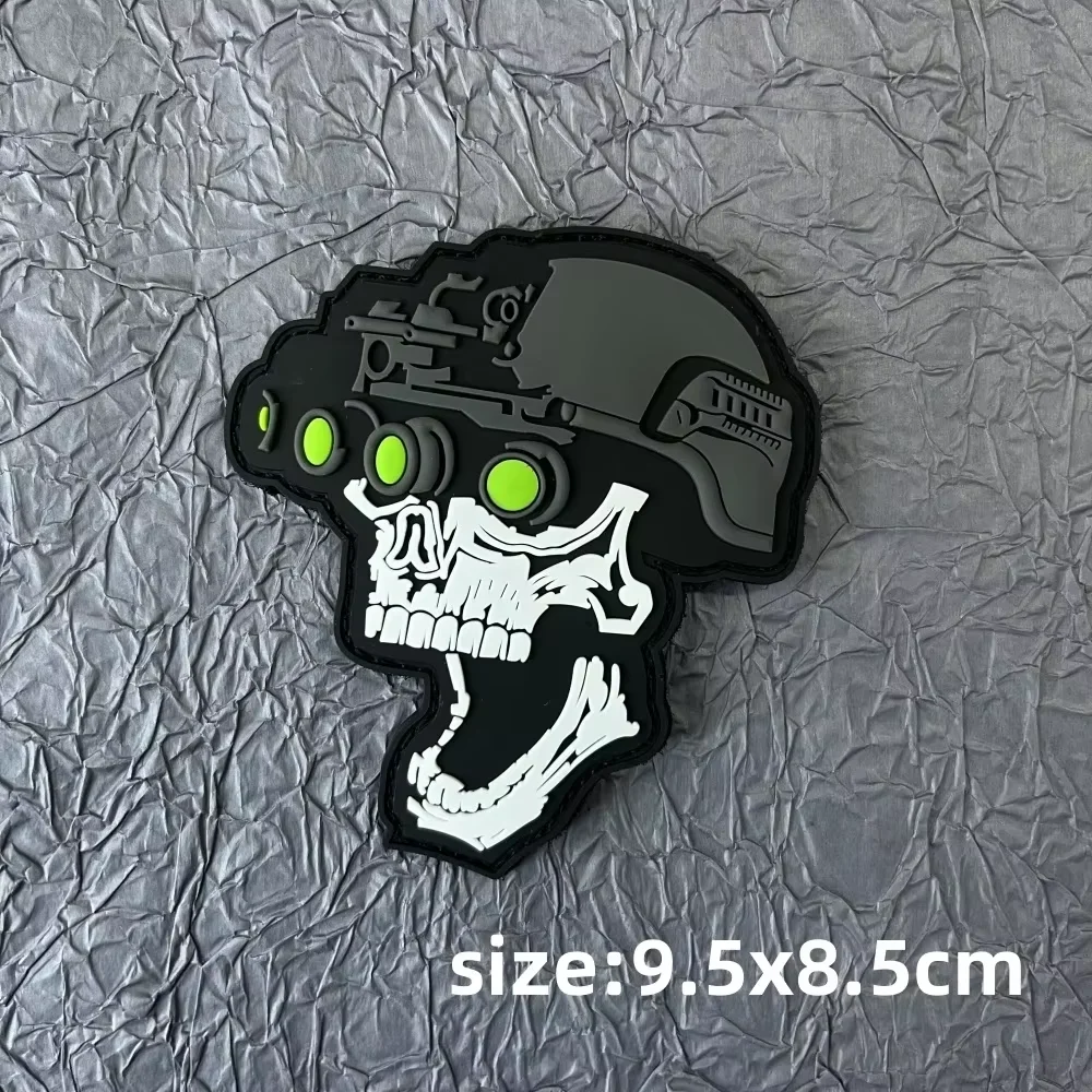 Tactical PVC Patch 3D Morale Badge Sticker on Clothes Smoke Chevron Russia Orc Hook and Loop Military Patches Backpack Emblem