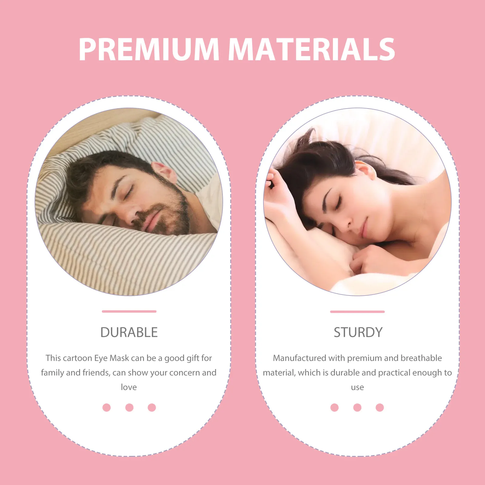 2Pcs Eye Masks Lightproof Cartoon Sleeping Covers Comfortable Breathable Eye Protection Masks for Travel Home Office Relaxation