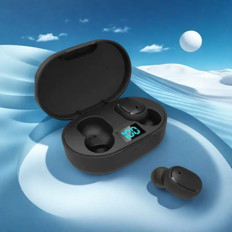 TWS E6S Bluetooth Earphones Wireless bluetooth headset Noise Cancelling Headsets  Microphone Headphones