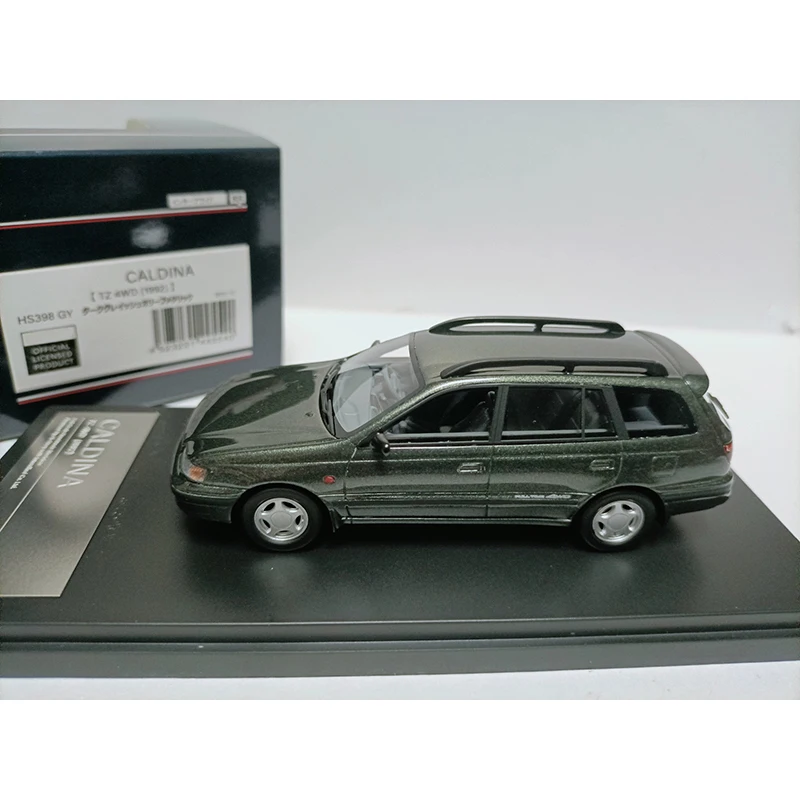 hi-story Resin 1:43 Scale CALDINA TZ 1992 Dark grey Station Wagon Car Model Classics Adult Souvenir Gift Hobby & Toys