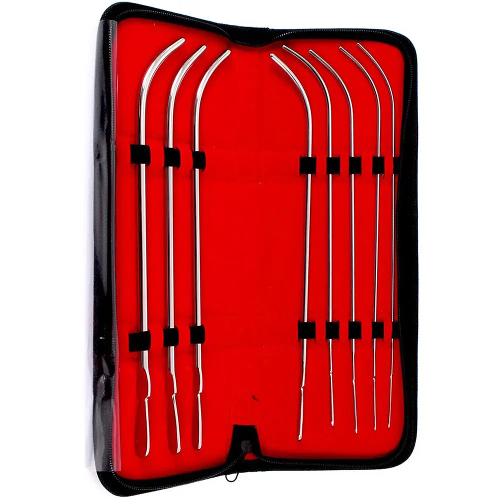 Urethral Sounds Dilator Bougie Set 8-Piece Kit Van Buren Manual Reusable Surgical Instrument