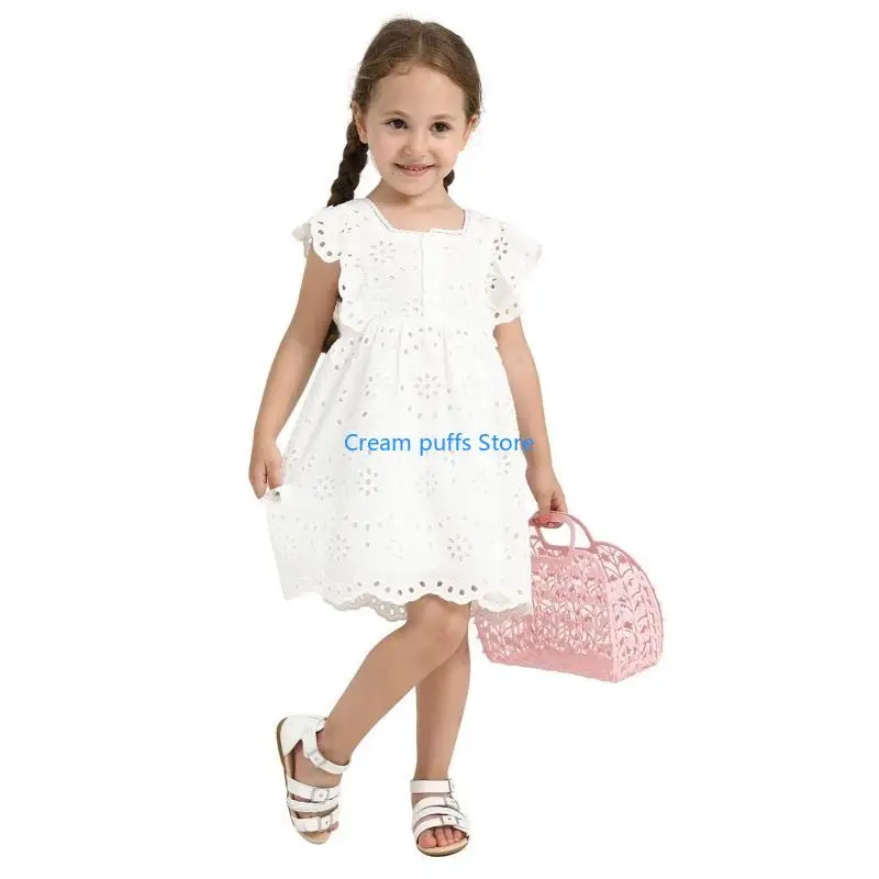 50LE Foldable Beach Bag for Kids Girls Bathroom Basket Handbag Reusable Gift Bag
