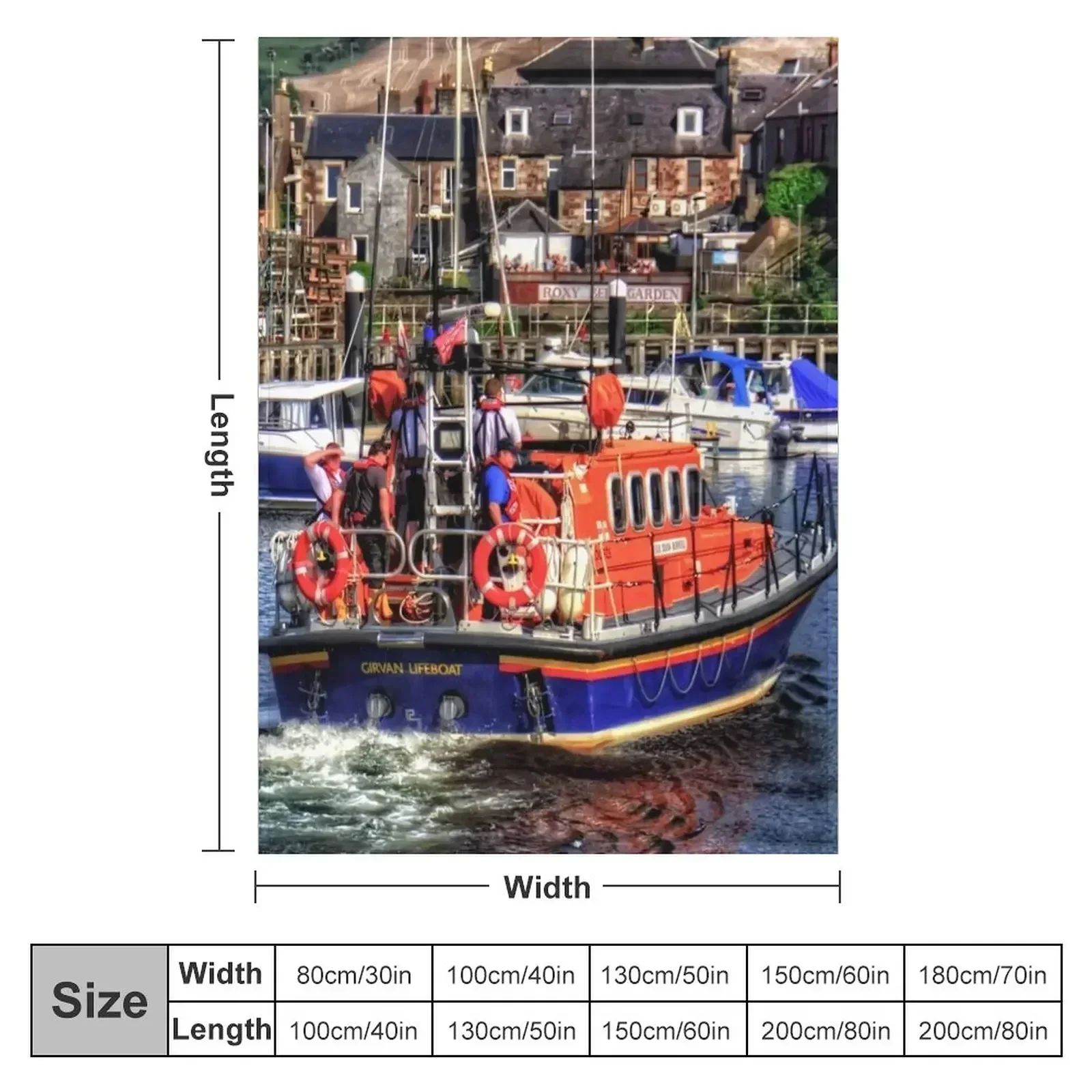 Girvan Lifeboat Throw Blanket Soft Plush Plaid Luxury St Loose sofa bed Comforter Shaggy Blankets