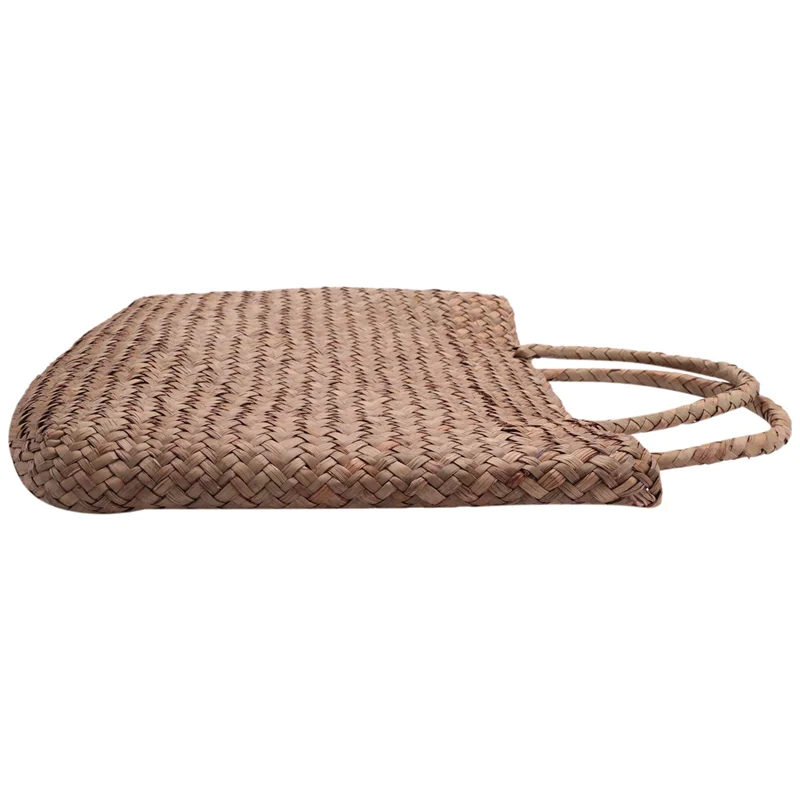 PROMOTION! Casual Straw Bag Natural Wicker Tote Bags Women Braided Handbag For Garden Handmade Mini Woven Rattan Bags