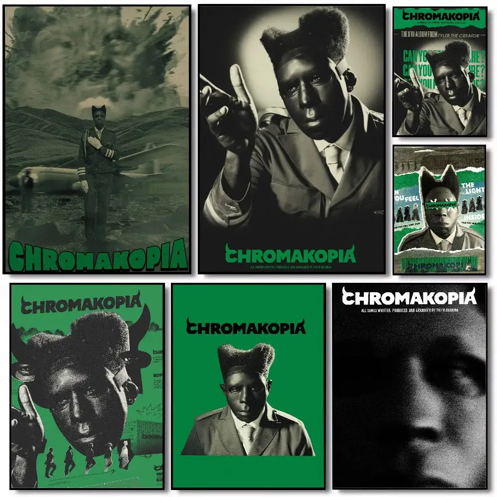 Singer T-Tyler The Creator Noid Poster  Prints Self Adhesive Home Decor Decoration Wall Decals Living Room Sticker