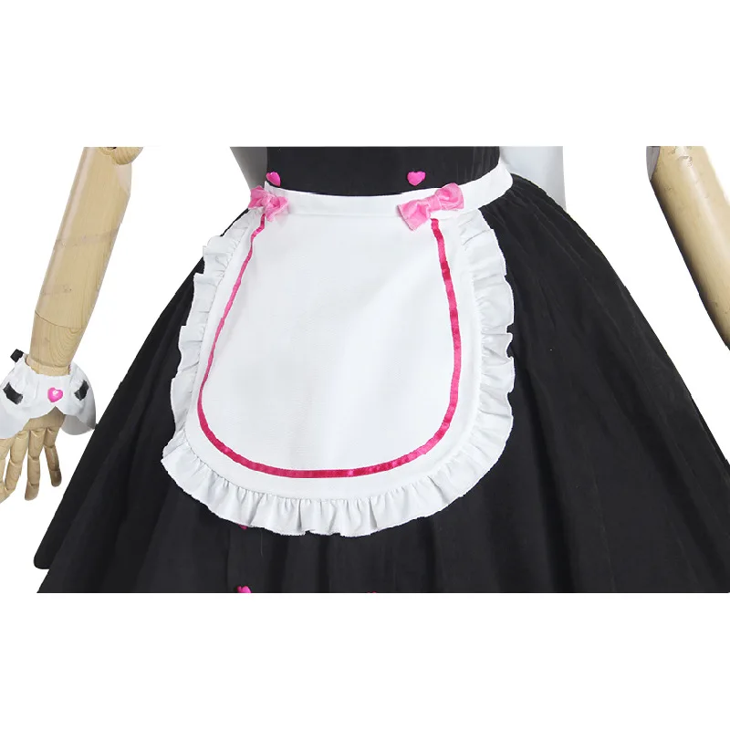 Vanilla NEKOPARA Cosplay Vanilla Chocolate Maid Dress Costume OVA Maid Uniform Cat Neko Girl Costume Full Set for Women