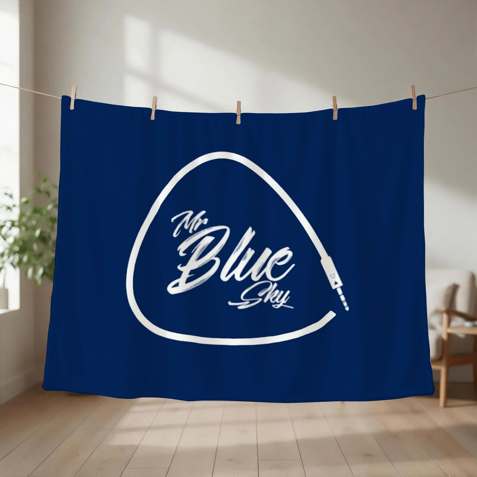 Inspired By Electric Light Orchestra ELO Throw Blanket couch cozy soft plush fuzzy picnic outdoor blanket