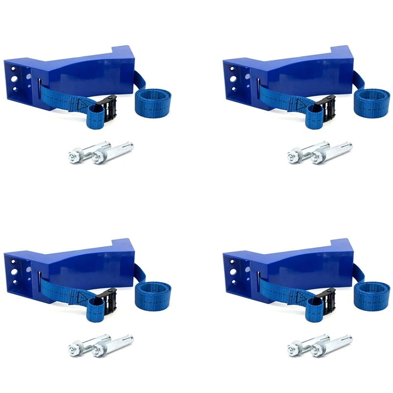 

4X Cylinder Mounted Bracket Gas Cylinder Bracket Durable ABS Gas Cylinder Holder For Camper Motorhome RV Caravan,Blue