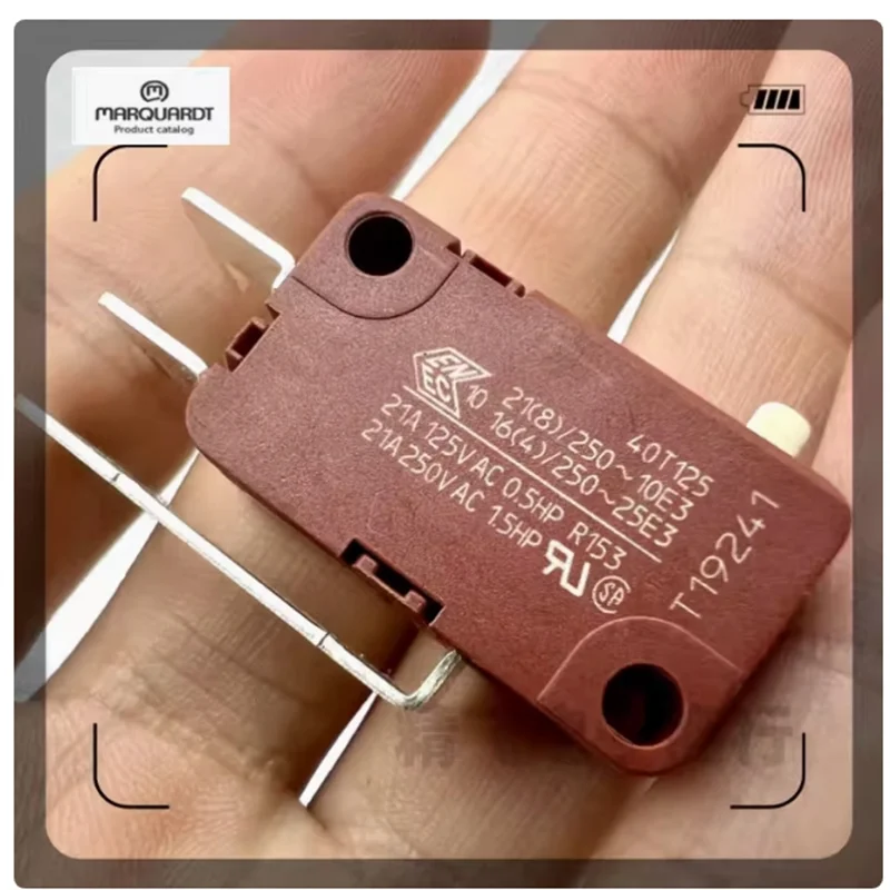 1 PCS German MARQUARDT Micro Switch 3-Pin 21A 1 Open 1 Close Pin Width 4.8mm