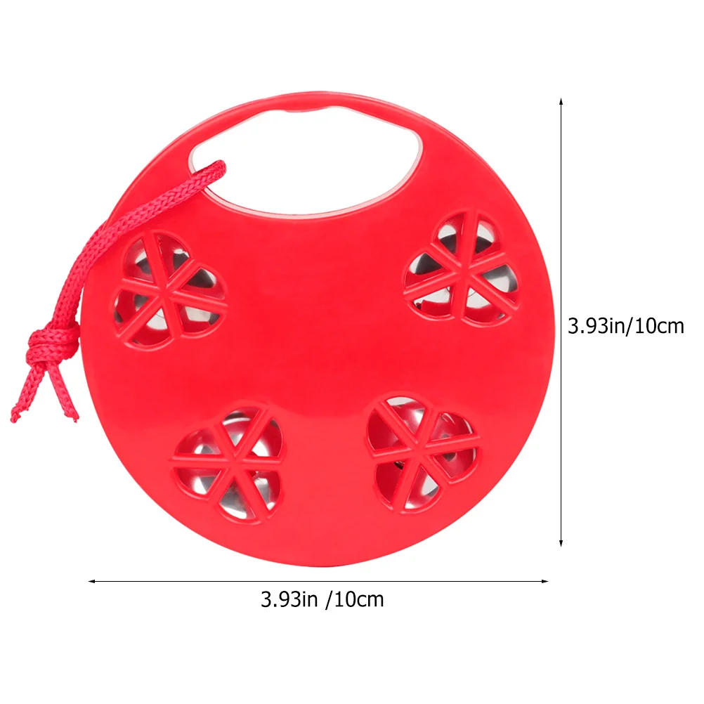 Tambor de sino de flor portátil, 2 peças, pandeiro infantil, instrumento musical de percussão para educação precoce, desenvolvimento de ritmo, criança