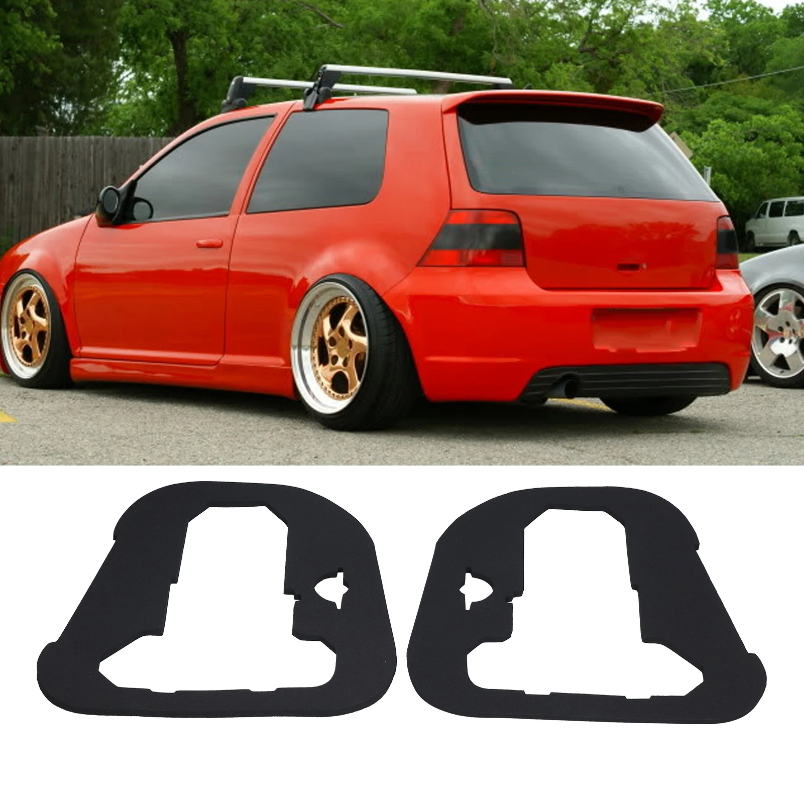 1 conjunto kit de junta de luz traseira traseira à prova d'água 1j6945191 substituição para carro mk4 1997-2006 kit de junta de luz traseira