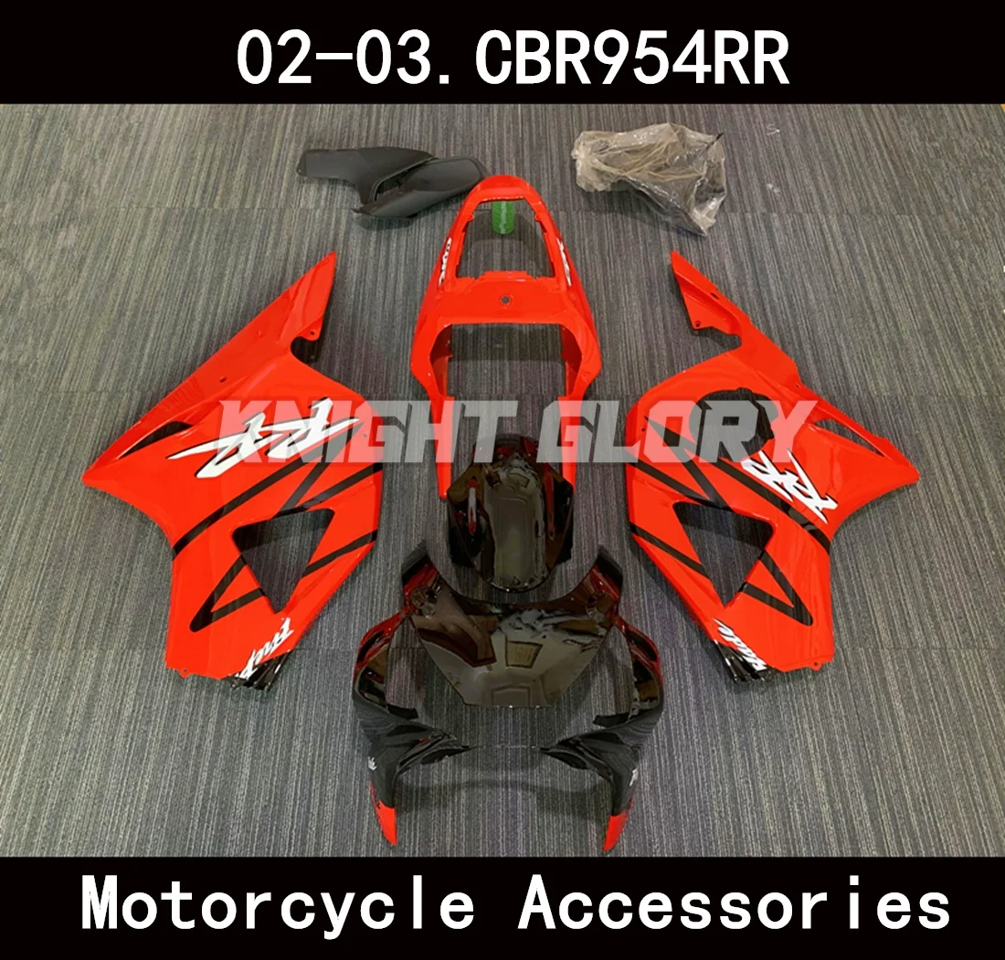 

Motorcycle complete set parts, suitable for CBR954RR 2002 2003 models. Body cover kit. ABS injection molding.