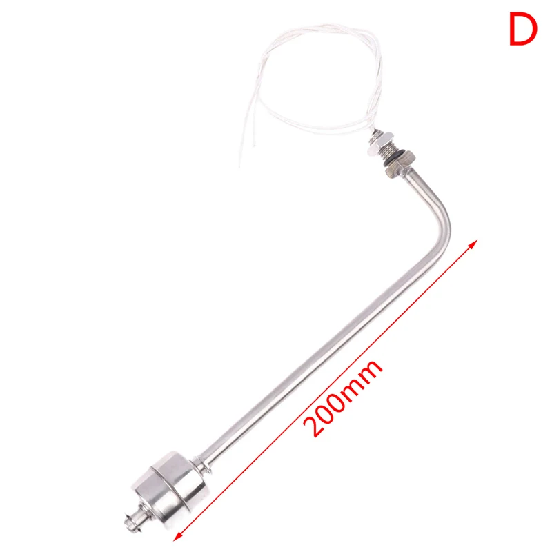 Stainless Steel Float Switch Right Angle Vertical Head Level Sensor Liquid Water Tank