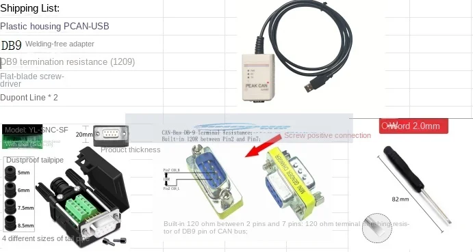 PCAN USB compatible with IPEH-002022