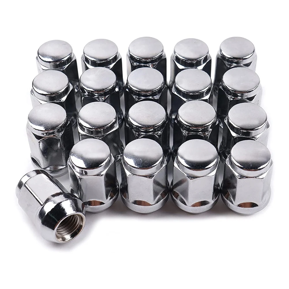 

20Pcs 14X1.5 Lug Nuts - 19mm Lug Nut 1.38 inch Tall 3/4 inch Hex Chrome Lug Nuts, for 1999-2021 1500