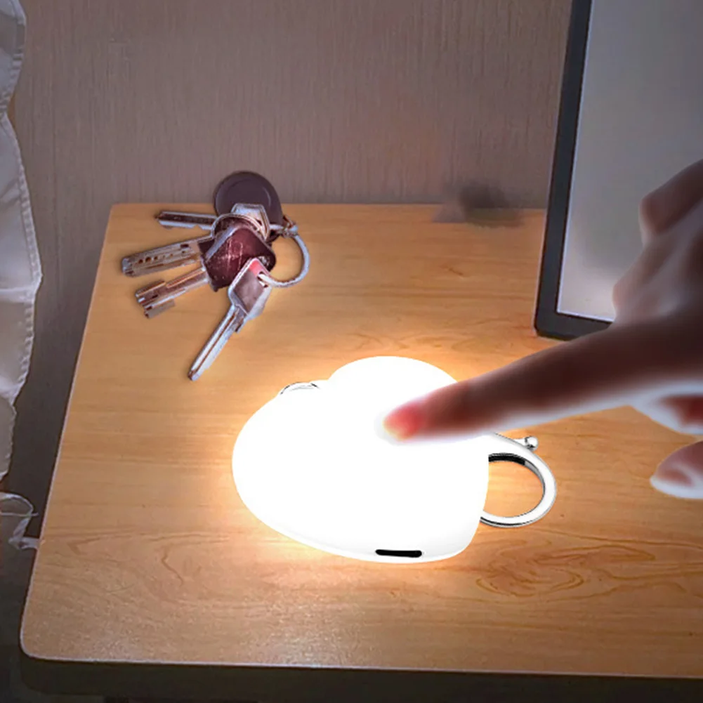 3PC Heart Shaped LED Touch Sensor Light for Bags and Purses Convenient Interior Illumination with Simple Tap On/Off Control
