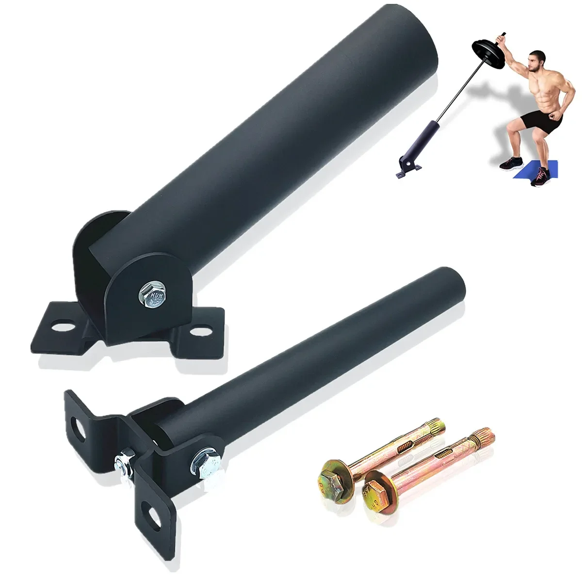 360° Barbell Bar Barrel Rack Mine Rack Strength Training Hard Drawn Squat Rack T-Shaped Rowing Gym accessories 25/50MM Barbell