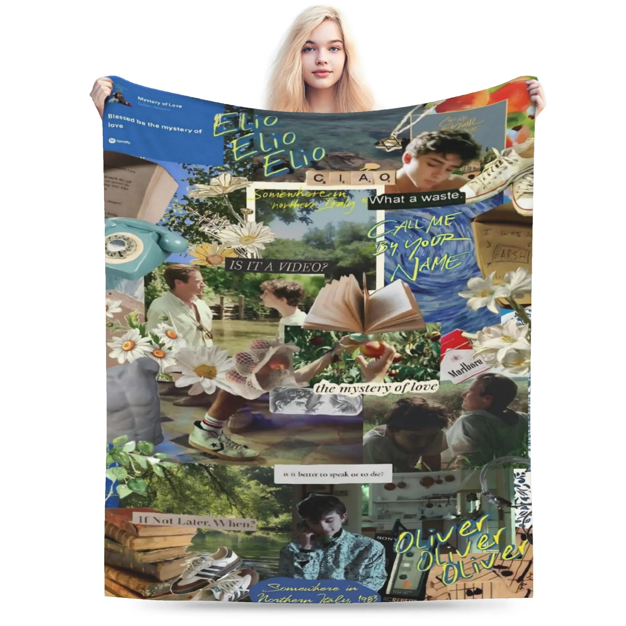 Call Me by Your Name Blanket Multiple Sizes Cozy and Lightweight  Throw Blankets for Sofa Couch and Bed