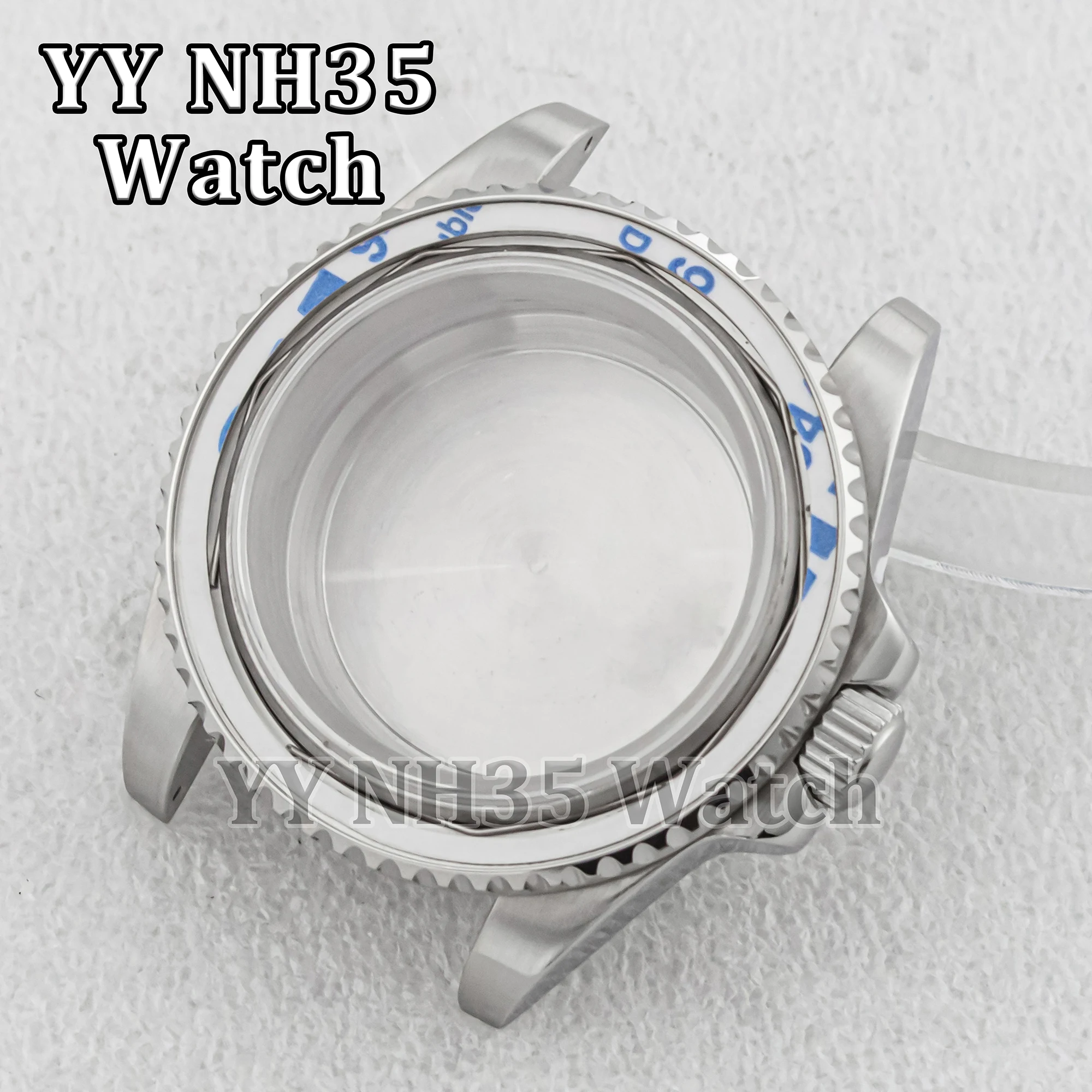 

NH35 Case 40mm Watch Case for SUB GMT Watch Accessories Sapphire Glass 10ATM Waterproof Case fit NH35/NH36 Mechanical Movement