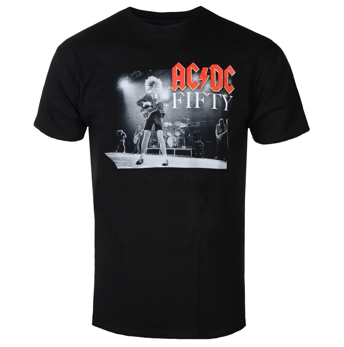 

ACDC Angus Live Peripheral Clothing Pattern Band Printing Summer Luxury Brand Cotton Men's and Women's T-Shirts Short Sleeves