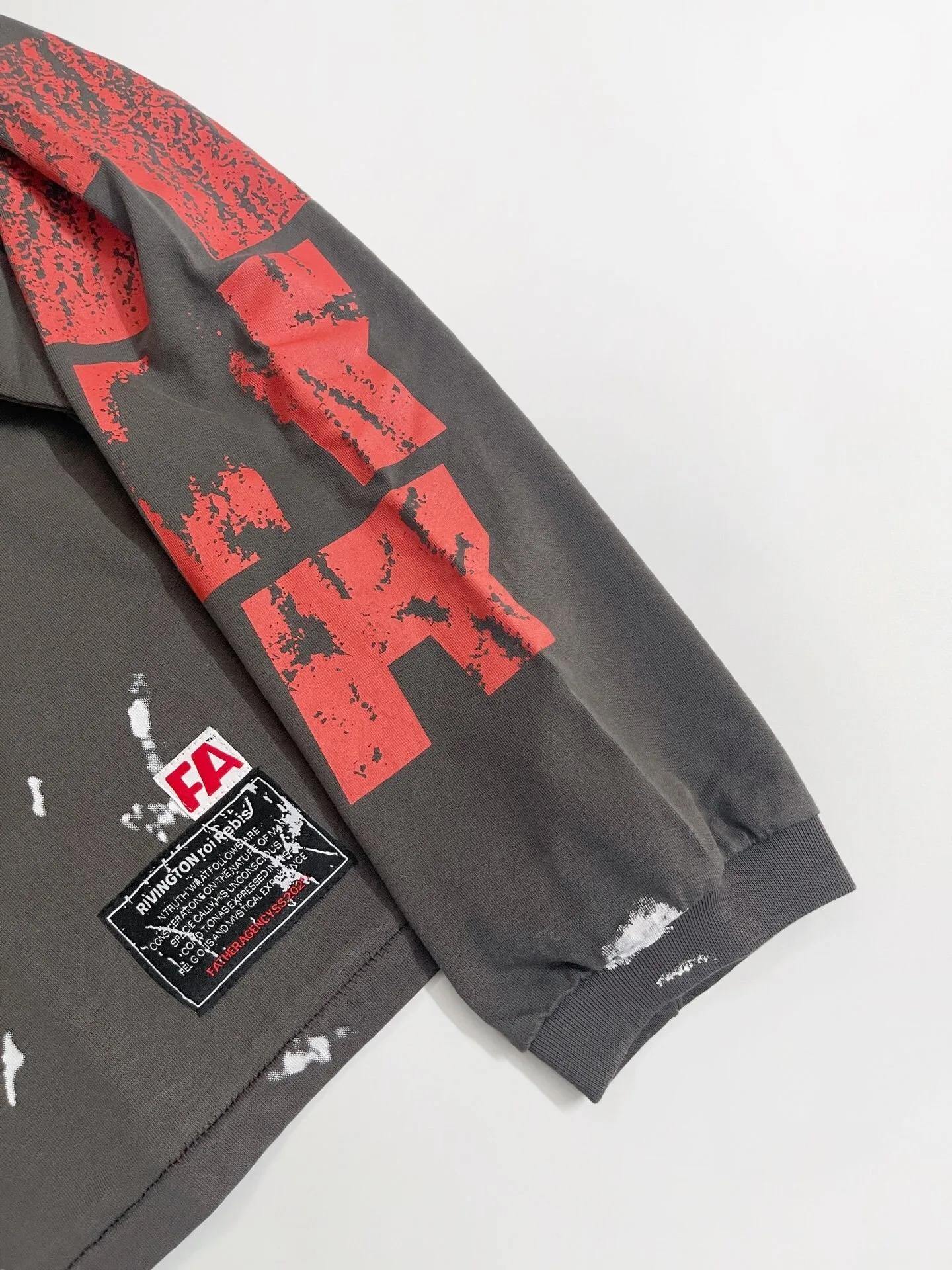 RRR-123 Graffiti Numbers Tees Kanye West StreetWear Wash Make Old 1:1 Vintage  Hip Hop Fashion Tops T-shirt for Men Clothing