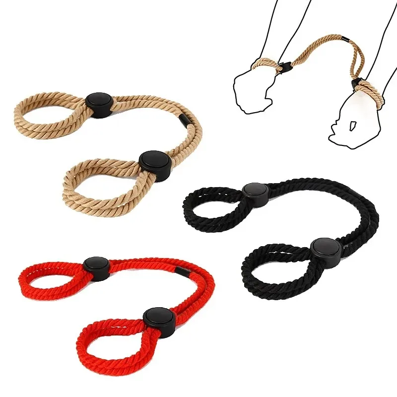 

Sexy Rope Handcuffs Soft Wrist Ankle Cuffs BDSM Adult Sex Toys for Couples Bondage Slave Restraints Fetish SM Exotic Accessories