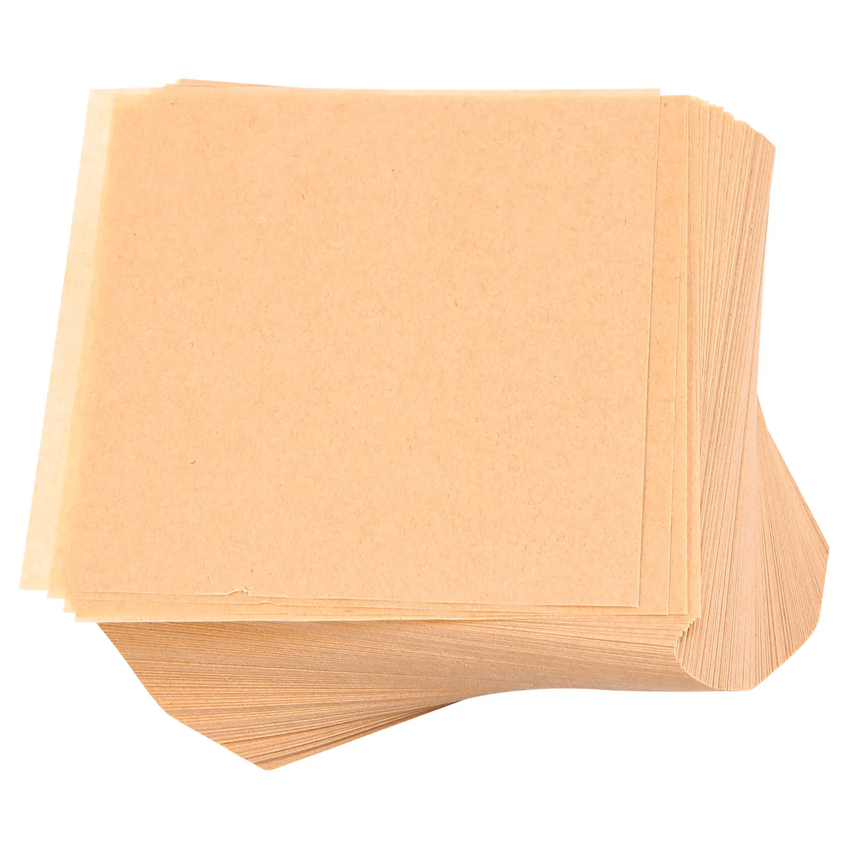 500 Pcs Unbleached Parchment Paper Baking Sheets, 4X4 Inches Non-Stick Precut Baking Parchment, Perfect for Wrapping