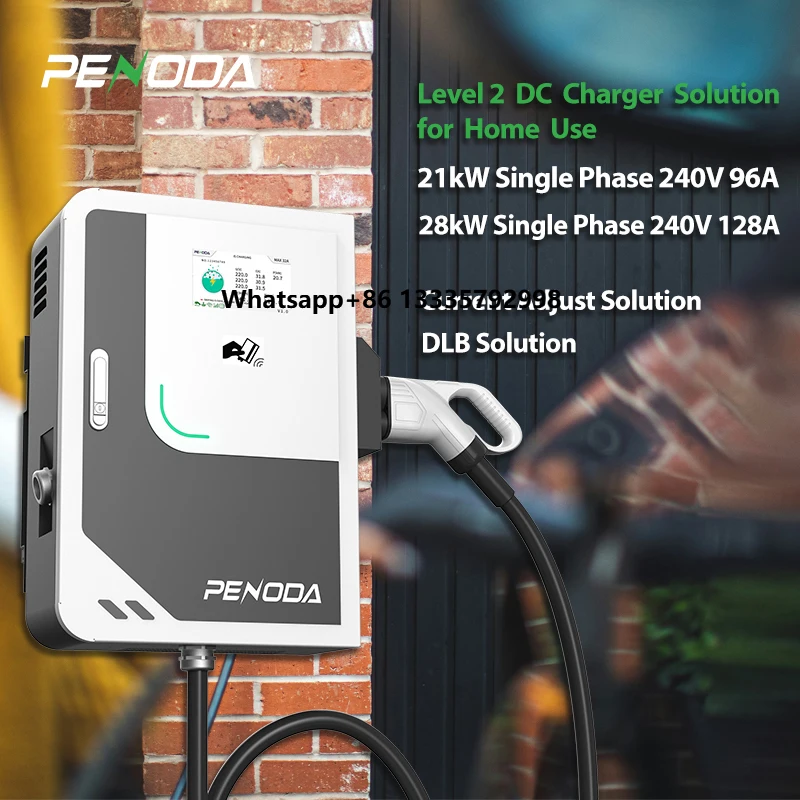 

PENODA Single Phase 240V 96A 21Kw Dc Wallbox Ev Charging Station Ocpp Ev Charger 22kw Rfid Enable EV DC Charger CCS2