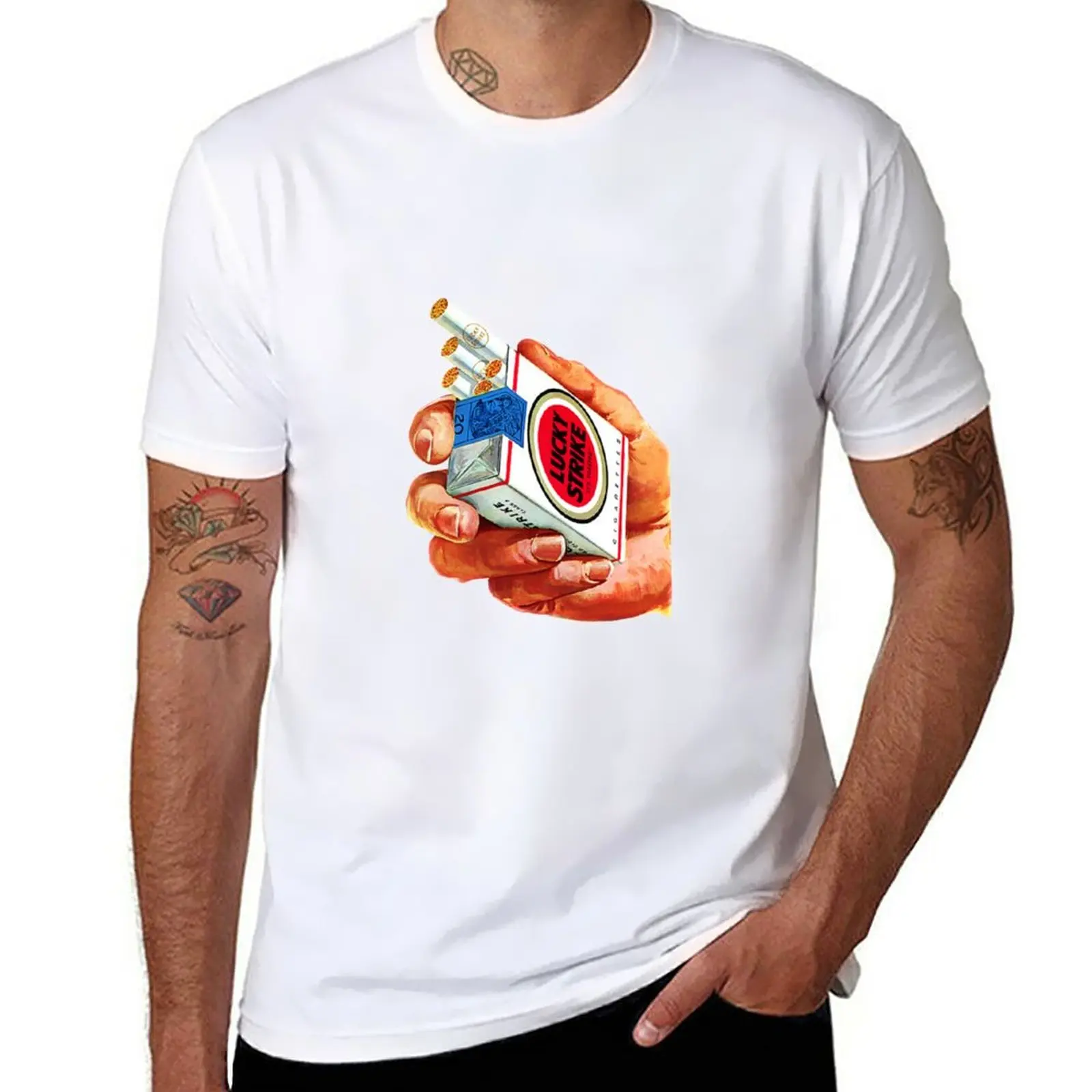 New Lucky Strike, 1950 T-Shirt funny t shirts Short t-shirt plain white t shirts men